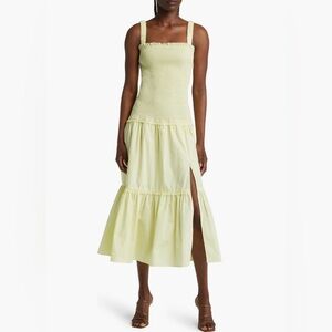 FLORET STUDIO Smoked Body Tiered Dress